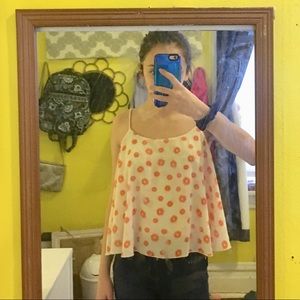 A’gaci white floral crop top